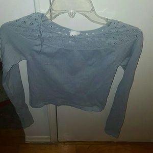Long sleeve crop top